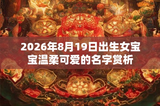 2026年8月19日出生女宝宝温柔可爱的名字赏析