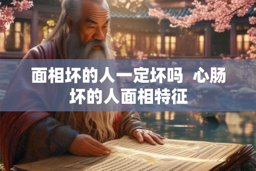 面相坏的人一定坏吗  心肠坏的人面相特征