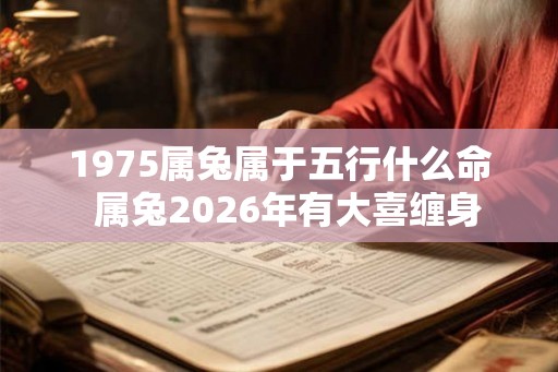 1975属兔属于五行什么命 属兔2026年有大喜缠身 1975属兔属于五行什么命 属兔2026年有大喜缠身