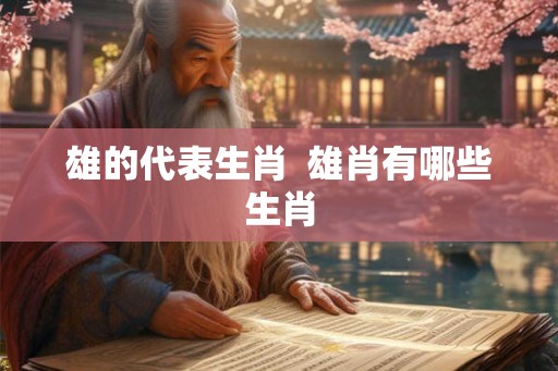 雄的代表生肖  雄肖有哪些生肖