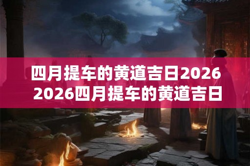 四月提车的黄道吉日2026 2026四月提车的黄道吉日是什么