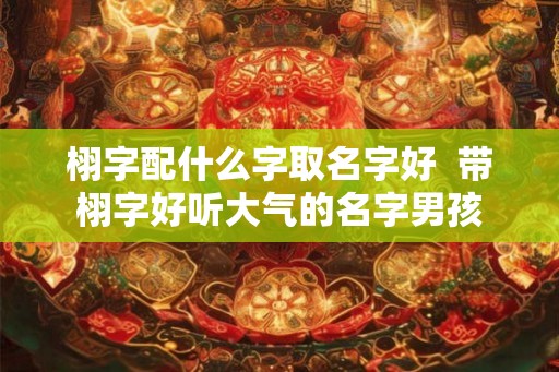 栩字配什么字取名字好  带栩字好听大气的名字男孩