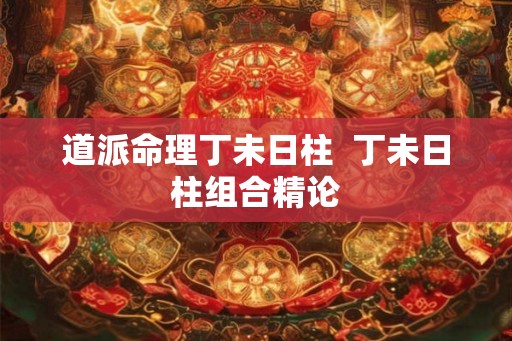 道派命理丁未日柱  丁未日柱组合精论