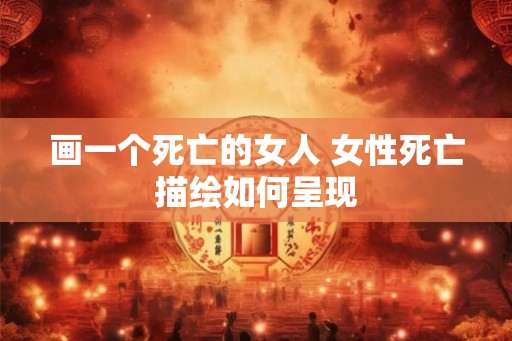 画一个死亡的女人 女性死亡描绘如何呈现