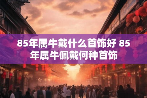 85年属牛戴什么首饰好 85年属牛佩戴何种首饰