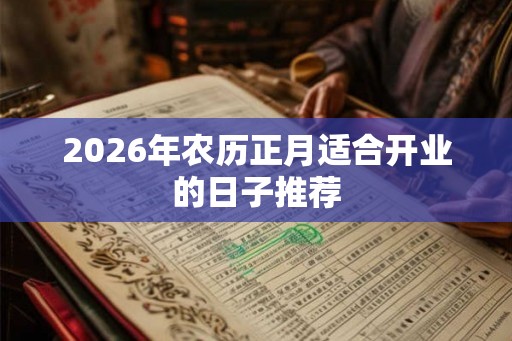 2026年农历正月适合开业的日子推荐