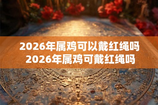 2026年属鸡可以戴红绳吗 2026年属鸡可戴红绳吗
