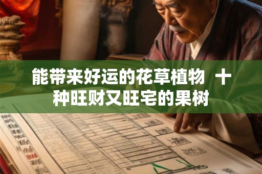 能带来好运的花草植物  十种旺财又旺宅的果树