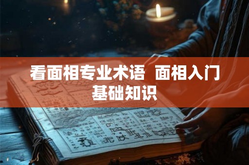 看面相专业术语  面相入门基础知识
