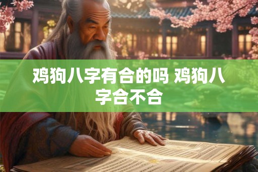 鸡狗八字有合的吗 鸡狗八字合不合