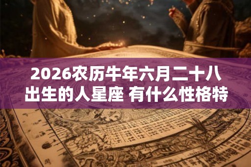 2026农历牛年六月二十八出生的人星座 有什么性格特点