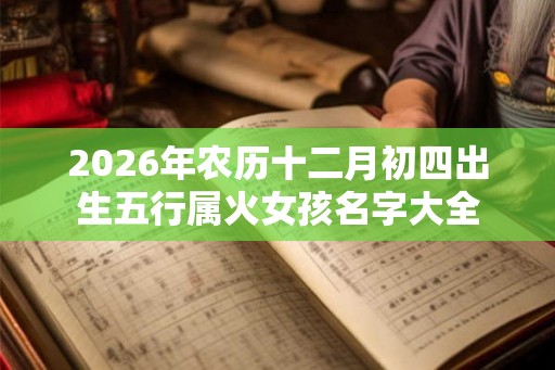 2026年农历十二月初四出生五行属火女孩名字大全