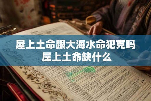 屋上土命跟大海水命犯克吗 屋上土命缺什么