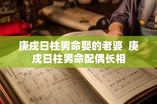 庚戌日柱男命娶的老婆  庚戌日柱男命配偶长相