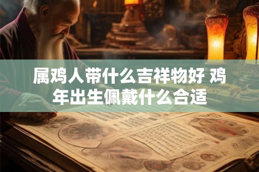 属鸡人带什么吉祥物好 鸡年出生佩戴什么合适