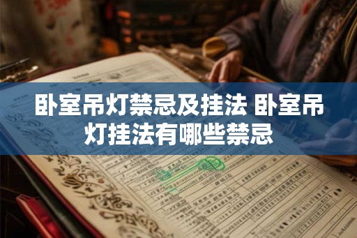 卧室吊灯禁忌及挂法 卧室吊灯挂法有哪些禁忌