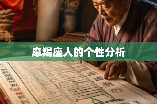 摩羯座人的个性分析 摩羯座人的个性分析