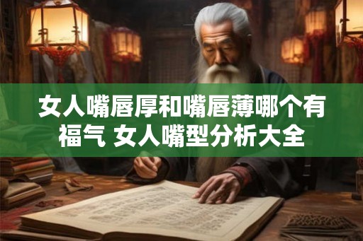 女人嘴唇厚和嘴唇薄哪个有福气 女人嘴型分析大全