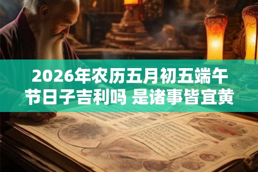 2026年农历五月初五端午节日子吉利吗 是诸事皆宜黄道吉日吗