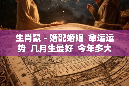 生肖鼠 - 婚配婚姻  命运运势  几月生最好  今年多大