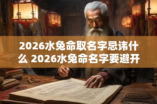2026水兔命取名字忌讳什么 2026水兔命名字要避开哪些忌讳 2026水兔命取名字忌讳什么 2026水兔命名字要避开哪些忌讳