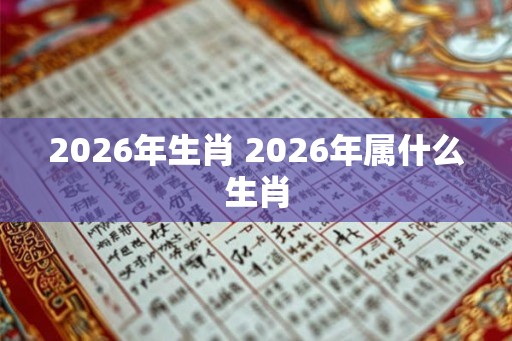 2026年生肖 2026年属什么生肖