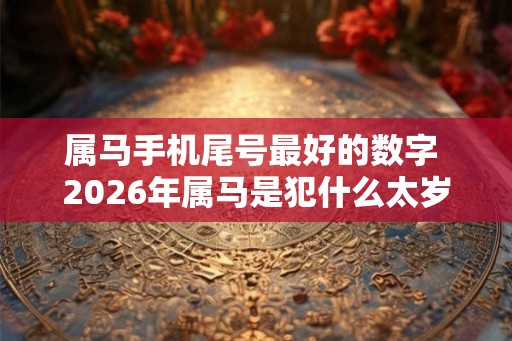 属马手机尾号最好的数字 2026年属马是犯什么太岁