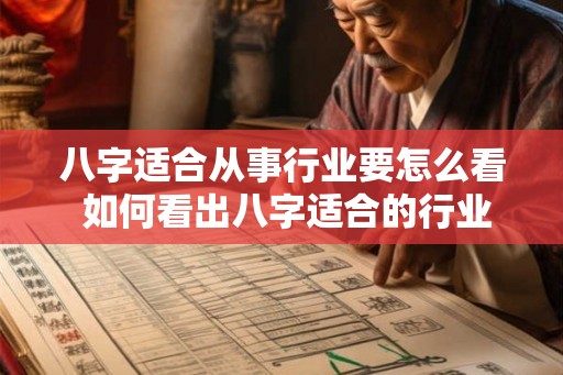 八字适合从事行业要怎么看 如何看出八字适合的行业