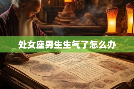 处女座男生生气了怎么办