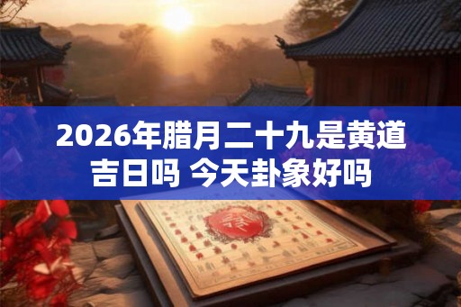 2026年腊月二十九是黄道吉日吗 今天卦象好吗