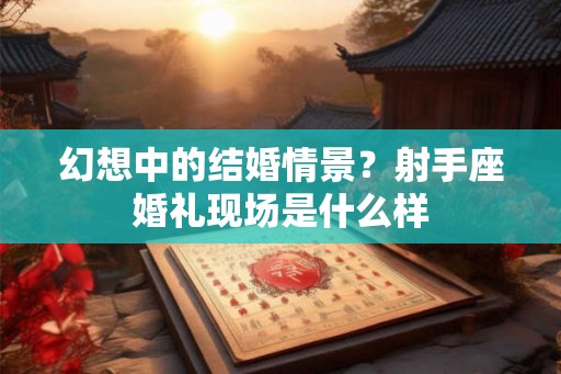 幻想中的结婚情景？射手座婚礼现场是什么样