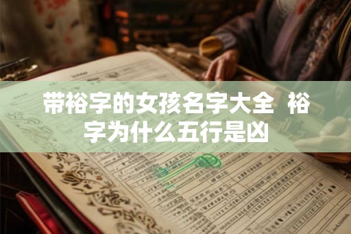 带裕字的女孩名字大全  裕字为什么五行是凶