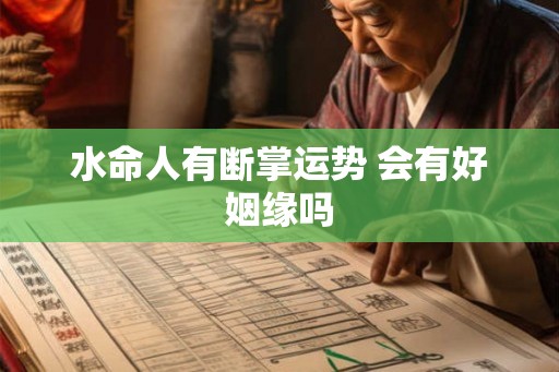 水命人有断掌运势 会有好姻缘吗
