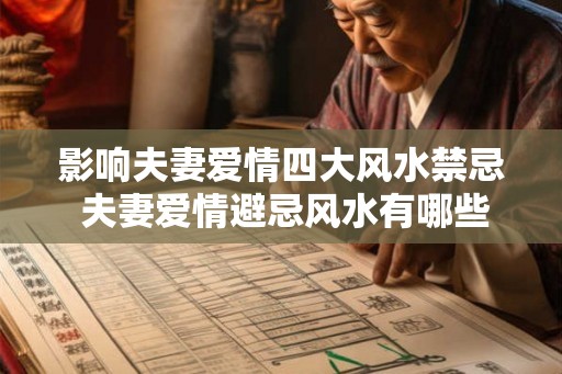 影响夫妻爱情四大风水禁忌 夫妻爱情避忌风水有哪些