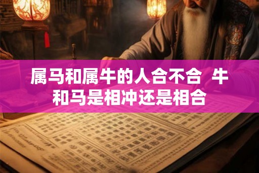 属马和属牛的人合不合 牛和马是相冲还是相合 属马和属牛的人合不合 牛和马是相冲还是相合