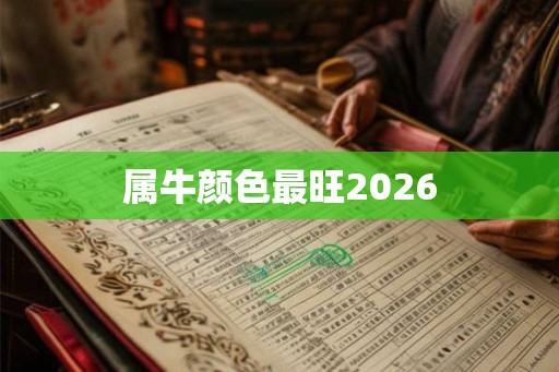 属牛颜色最旺2026