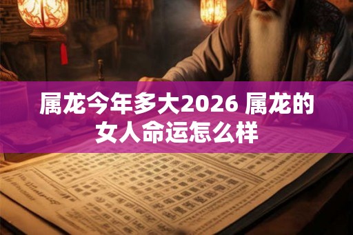 属龙今年多大2026 属龙的女人命运怎么样