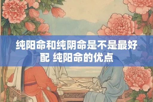 纯阳命和纯阴命是不是最好配 纯阳命的优点