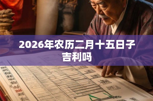2026年农历二月十五日子吉利吗 2026年农历二月十五日子吉利吗