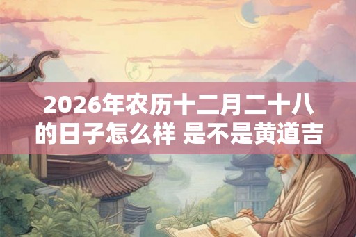 2026年农历十二月二十八的日子怎么样 是不是黄道吉日