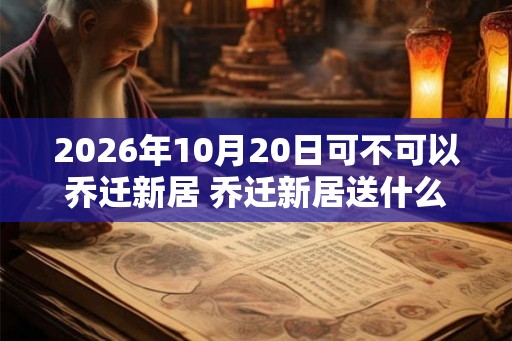 2026年10月20日可不可以乔迁新居 乔迁新居送什么绿植
