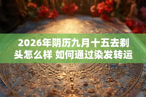 2026年阴历九月十五去剃头怎么样 如何通过染发转运 2026年阴历九月十五去剃头怎么样 如何通过染发转运
