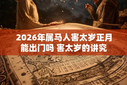 2026年属马人害太岁正月能出门吗 害太岁的讲究