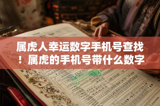属虎人幸运数字手机号查找！属虎的手机号带什么数字吉利