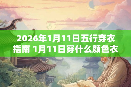 2026年1月11日五行穿衣指南 1月11日穿什么颜色衣服
