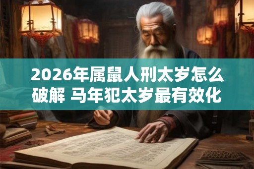 2026年属鼠人刑太岁怎么破解 马年犯太岁最有效化解之法
