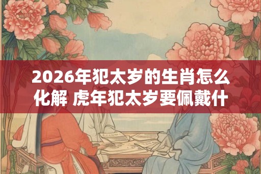 2026年犯太岁的生肖怎么化解 虎年犯太岁要佩戴什么破解