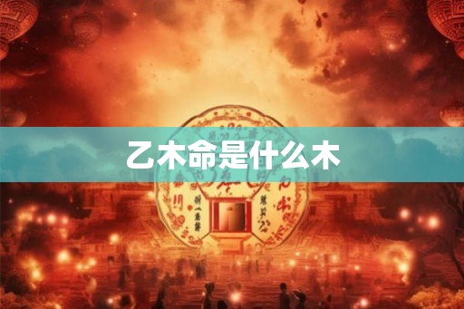 乙木命是什么木