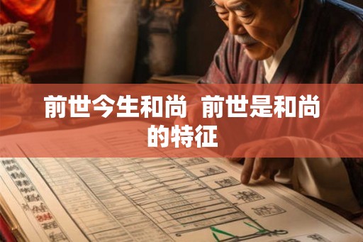 前世今生和尚  前世是和尚的特征