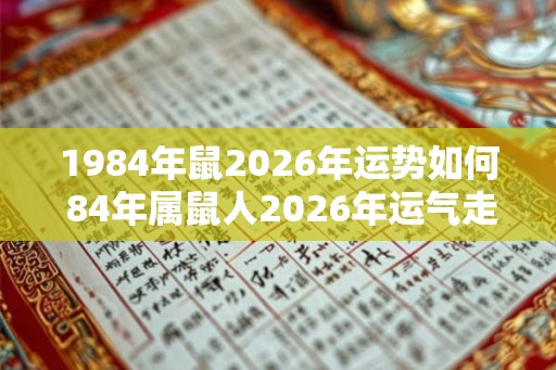 1984年鼠2026年运势如何 84年属鼠人2026年运气走向